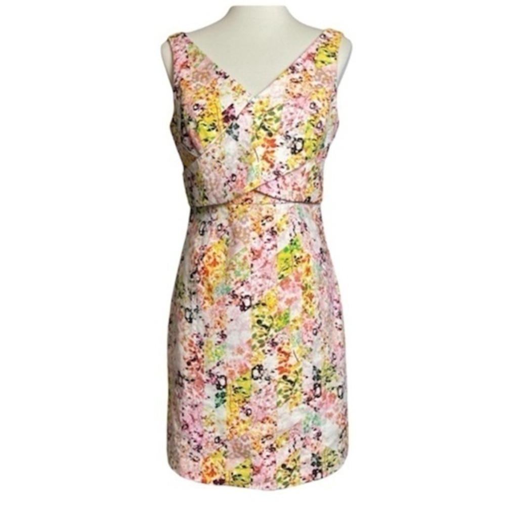 Jessica Simpson Floral Sleeveless V-Neckline Cotton Dress - Size 6